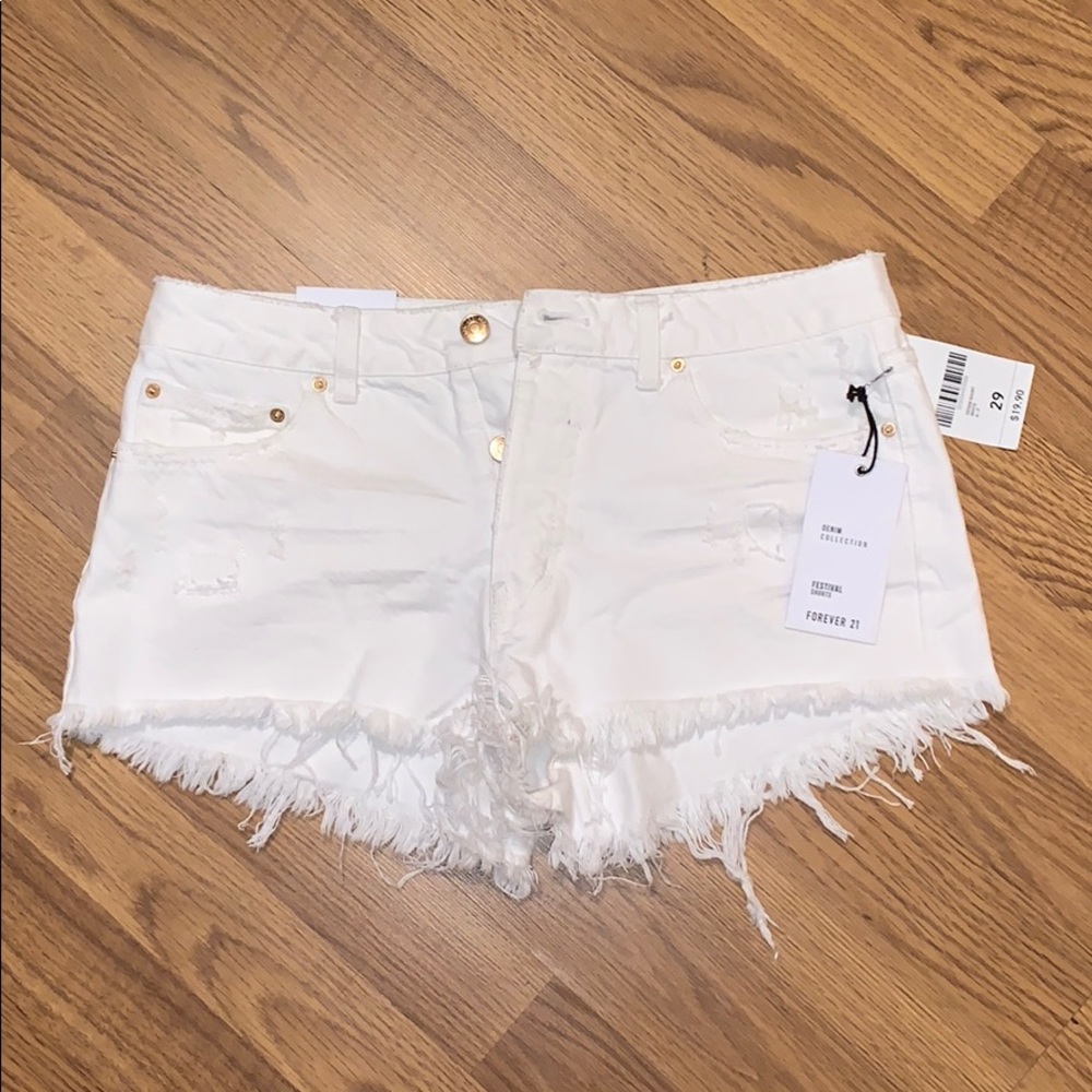 Forever 21 White Shorts